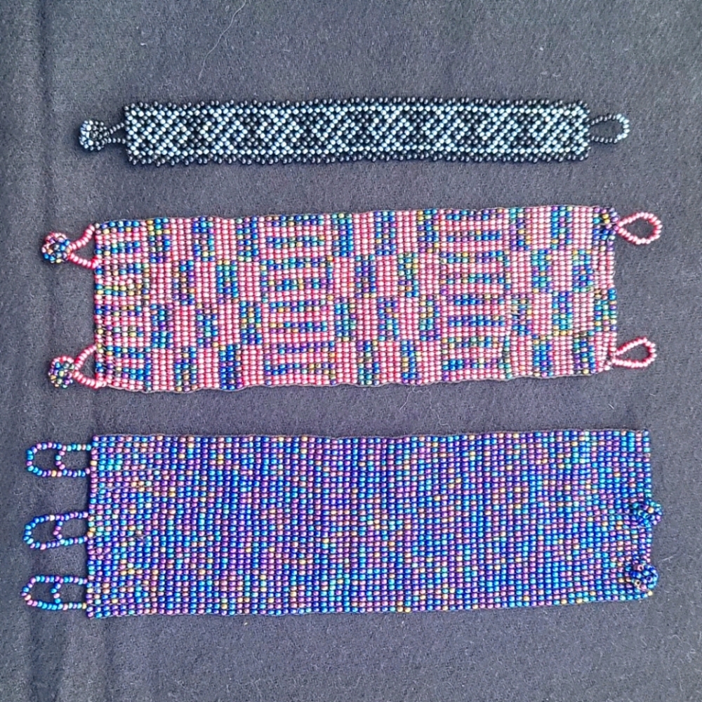 3 beaded bracelets